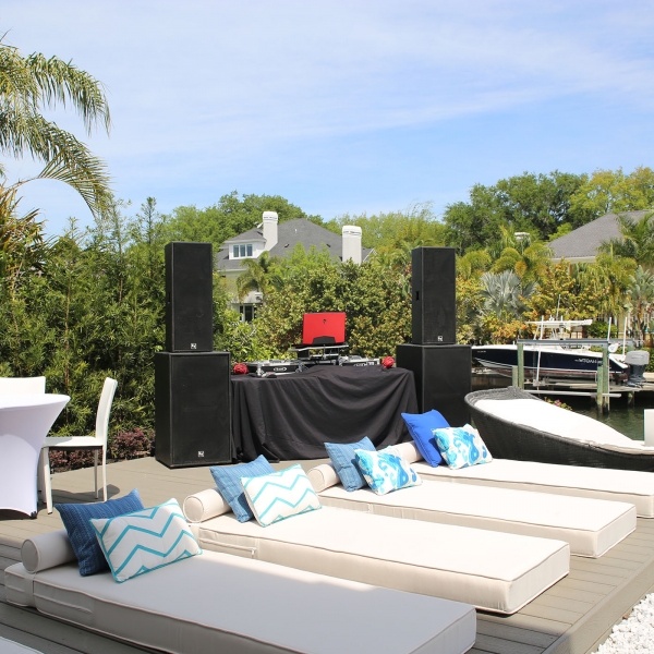 DJ Papi Setup at a Private Pool Party